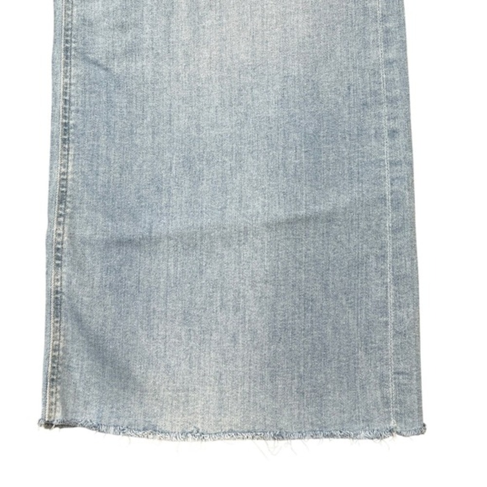 Citizens of Humanity Lyra Wide Leg Crop Jeans 32" Marquee Light Wash Raw Hem - Picture 12 of 14